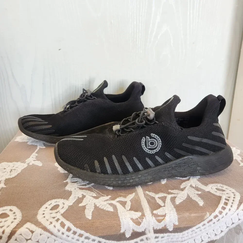 Bugatti Men's 9.5 Black Fashion Sneakers Style 345870606900 Lace Up Foam Sole